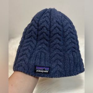 Patagonia Beanie One Size Lined Wool Blue Unisex